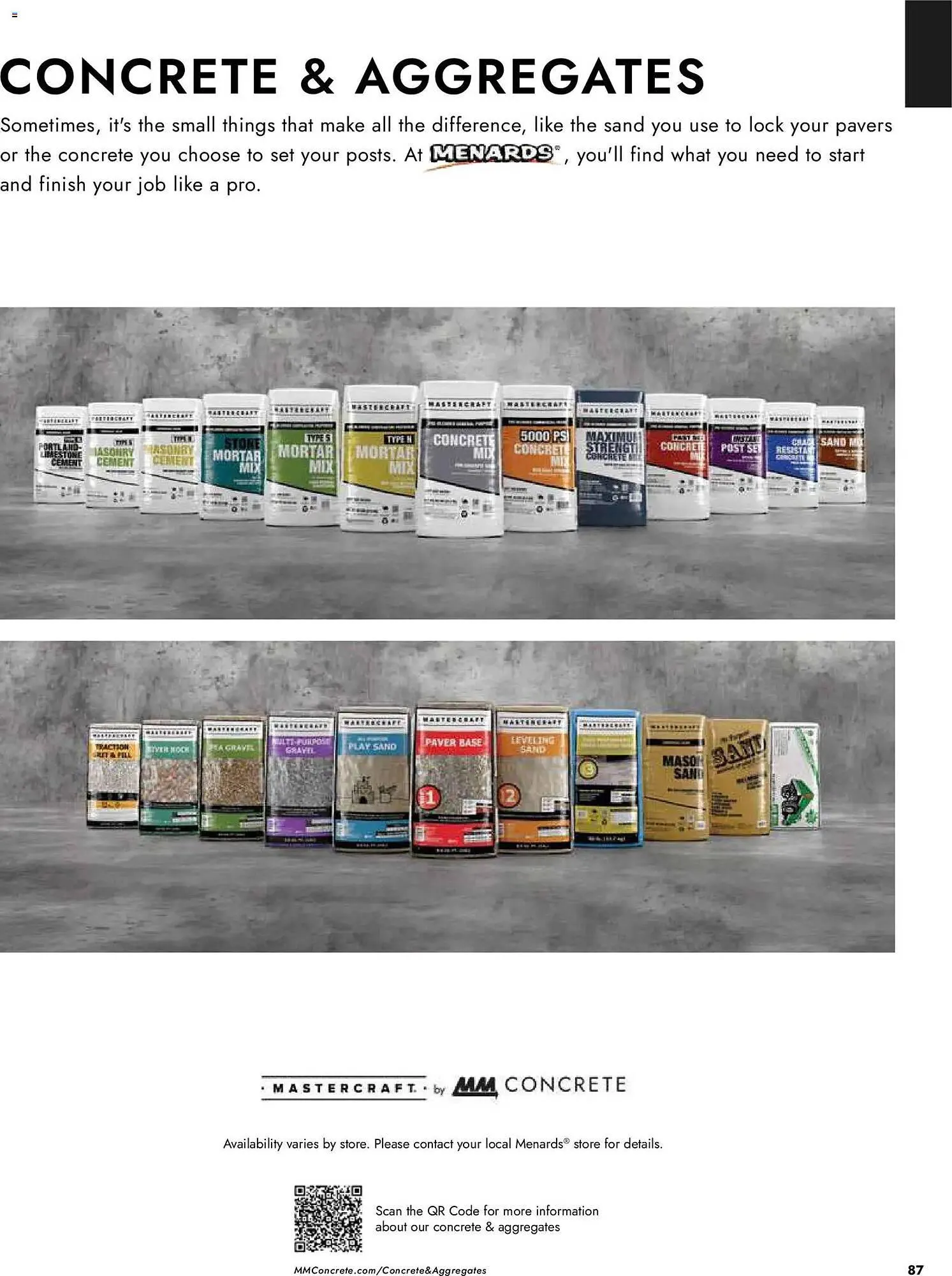 Weekly promotion Menards weekly ad spanning from April 2 to January 1 2027 - Page 87 for Catalogue 365