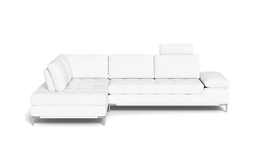 Empire Left Sofa White