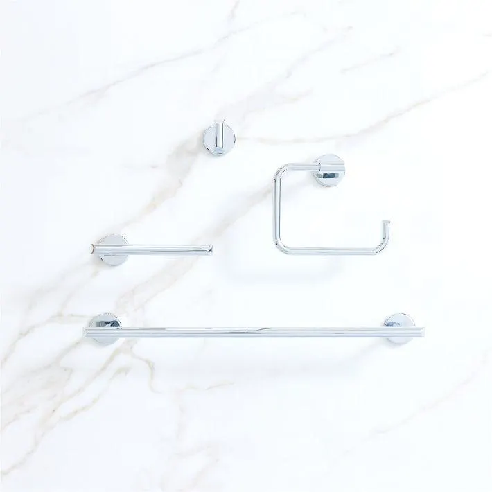 Mid-Century Bathroom Hardware - Chrome