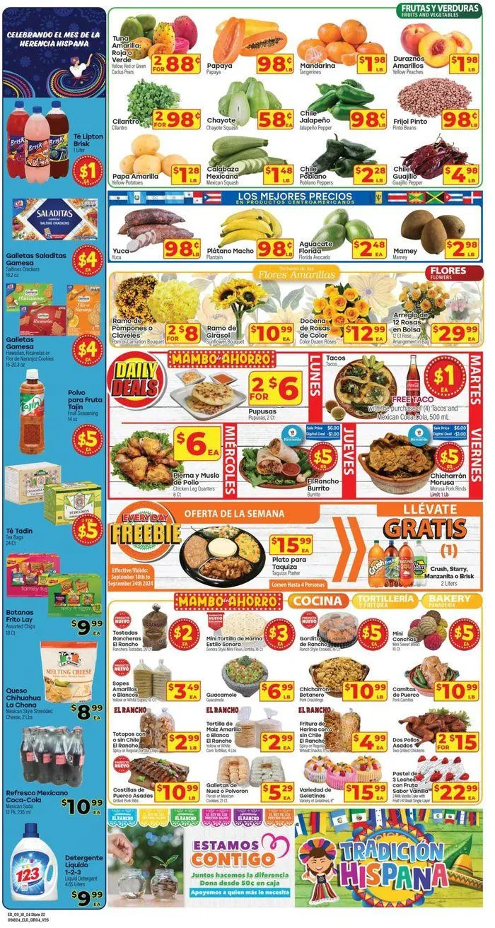 Weekly ad Supermercado El Rancho Weekly ad from September 18 to October 2 2024 - Page 4