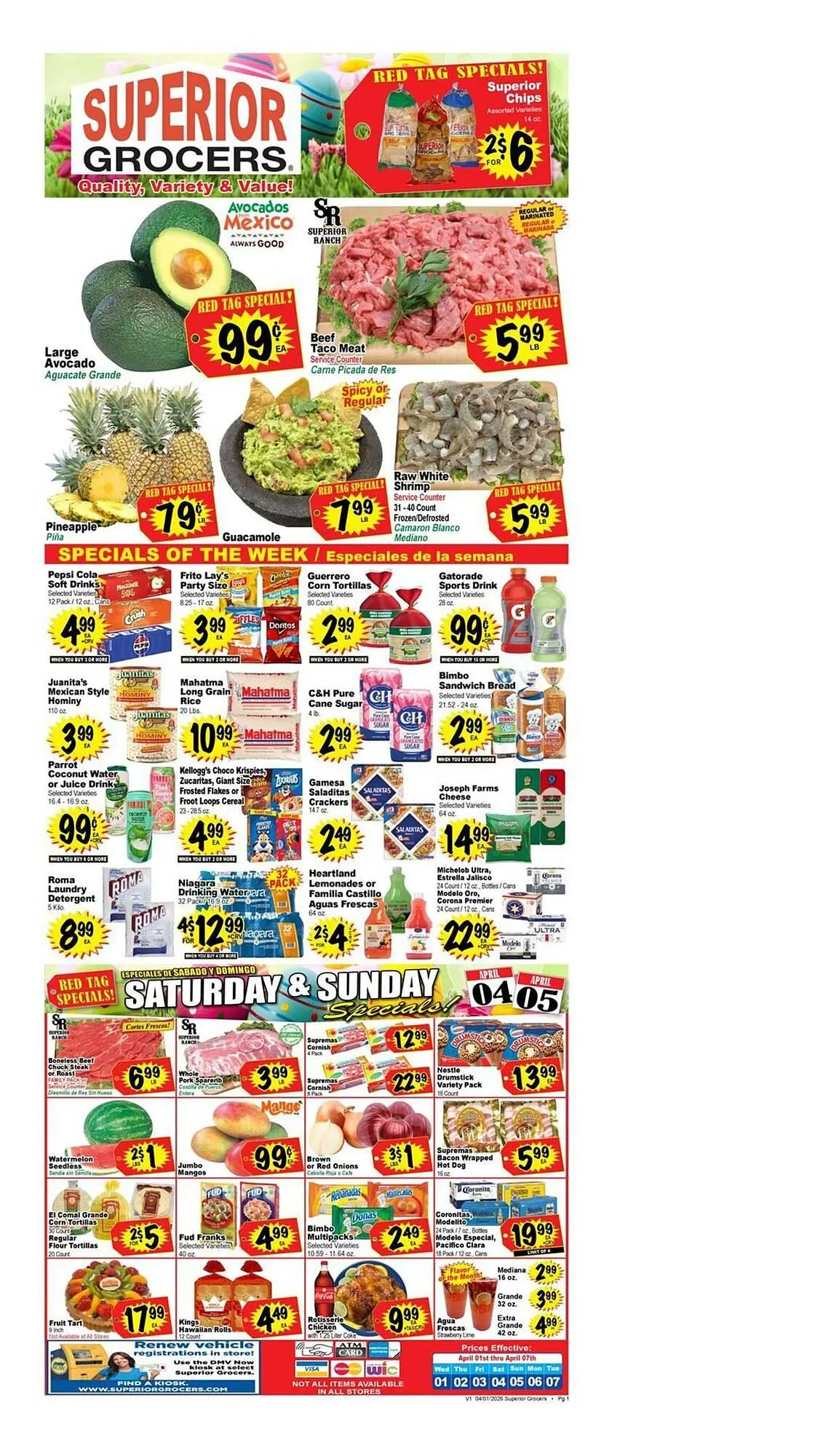 Weekly ad Superior Grocers weekly ad from April 1 to April 7 2026 - Page 1