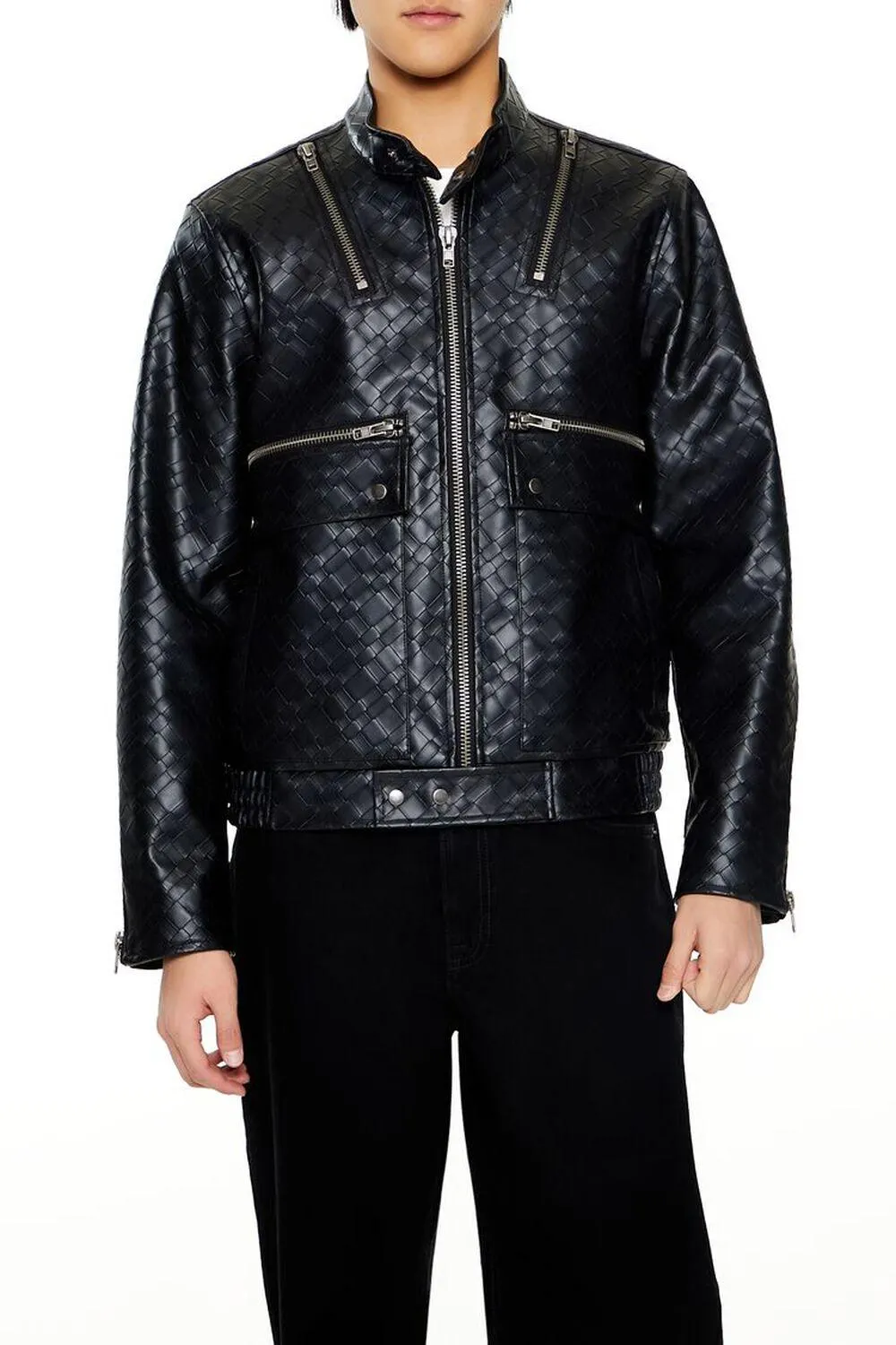 Basketwoven Trucker Jacket