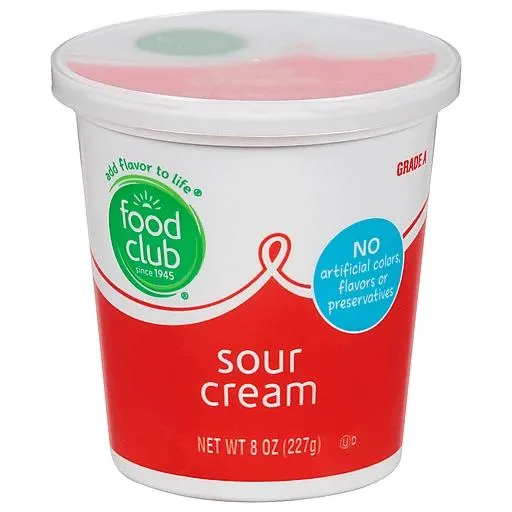 Fd Club Sour Cream 8 Z