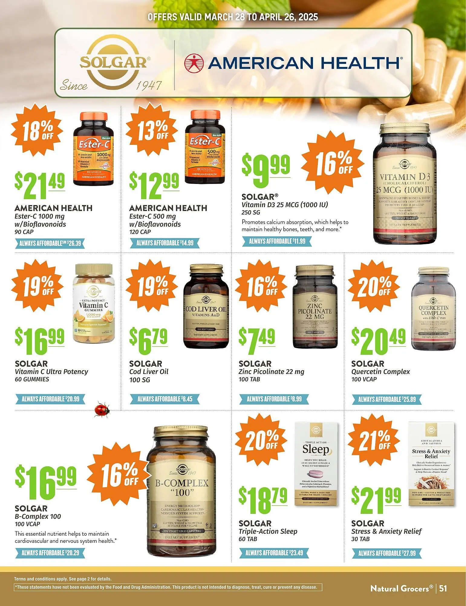 Weekly ad Natural Grocers ad from April 18 to April 26 2025 - Page 51