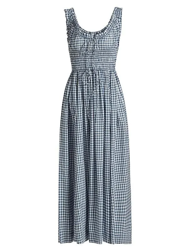 Emmaretta Gingham Midi-Dress