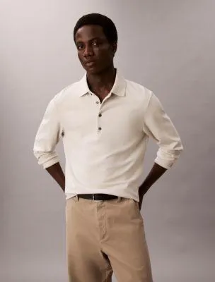 Jacquard Relaxed Polo Sweater