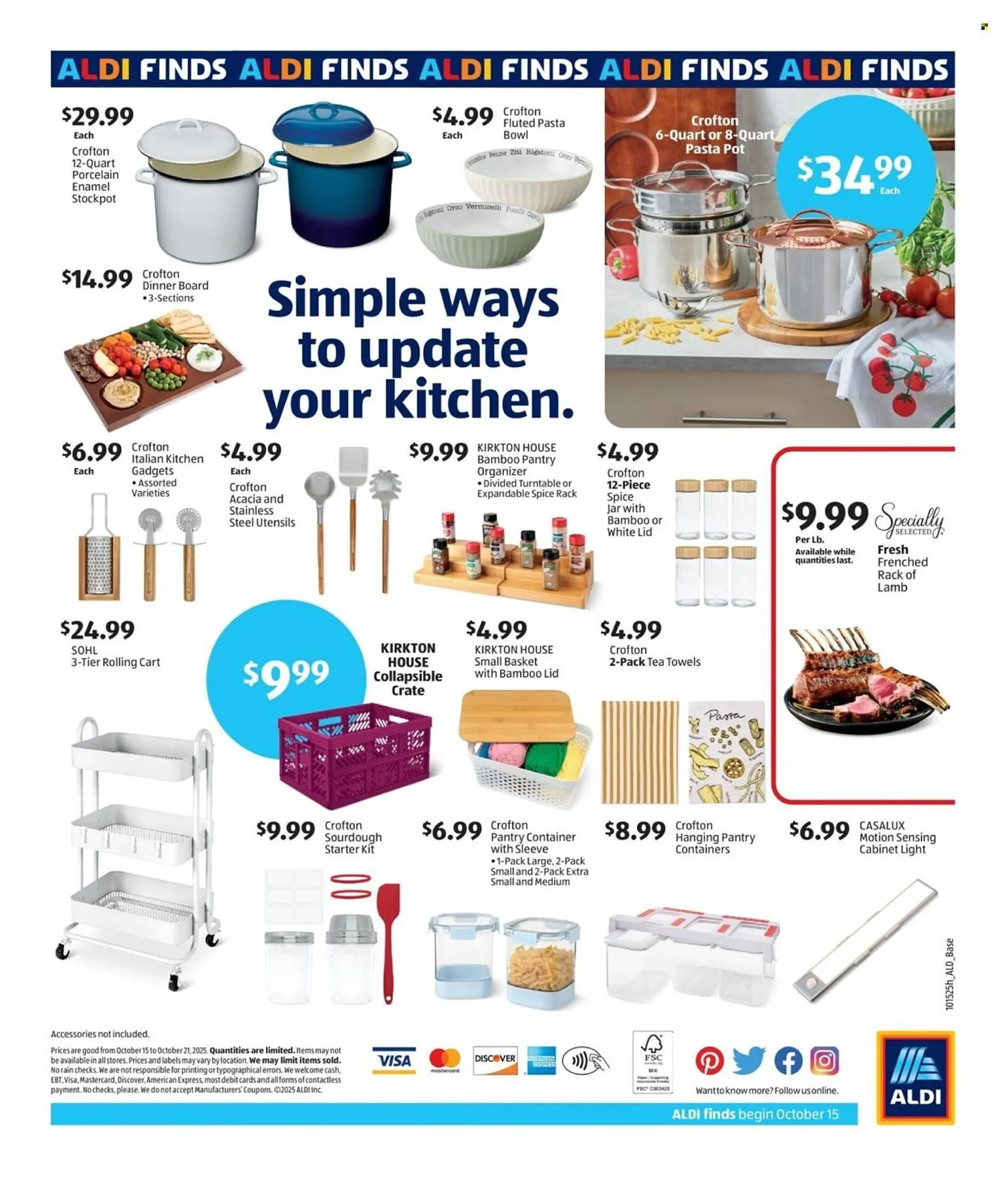 Weekly promotion Aldi weekly ad spanning from October 15 to October 21 2025 - Page 2 for Catalogue 365