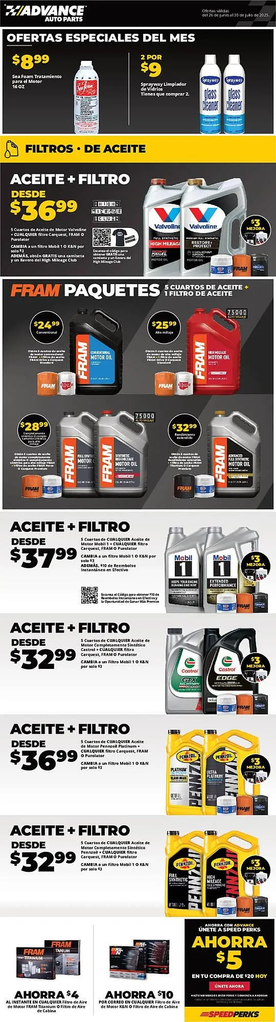 Weekly ad Advance Auto Parts Weekly Ad from June 26 to July 30 2025 - Page 1