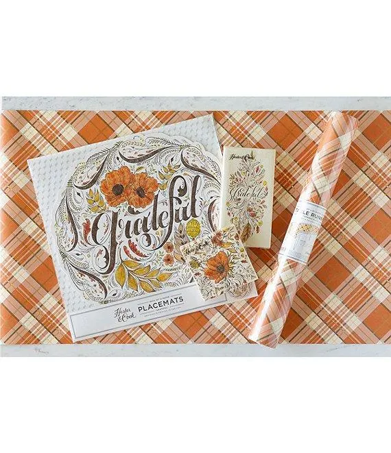Harvest Paper Goods Table Setting