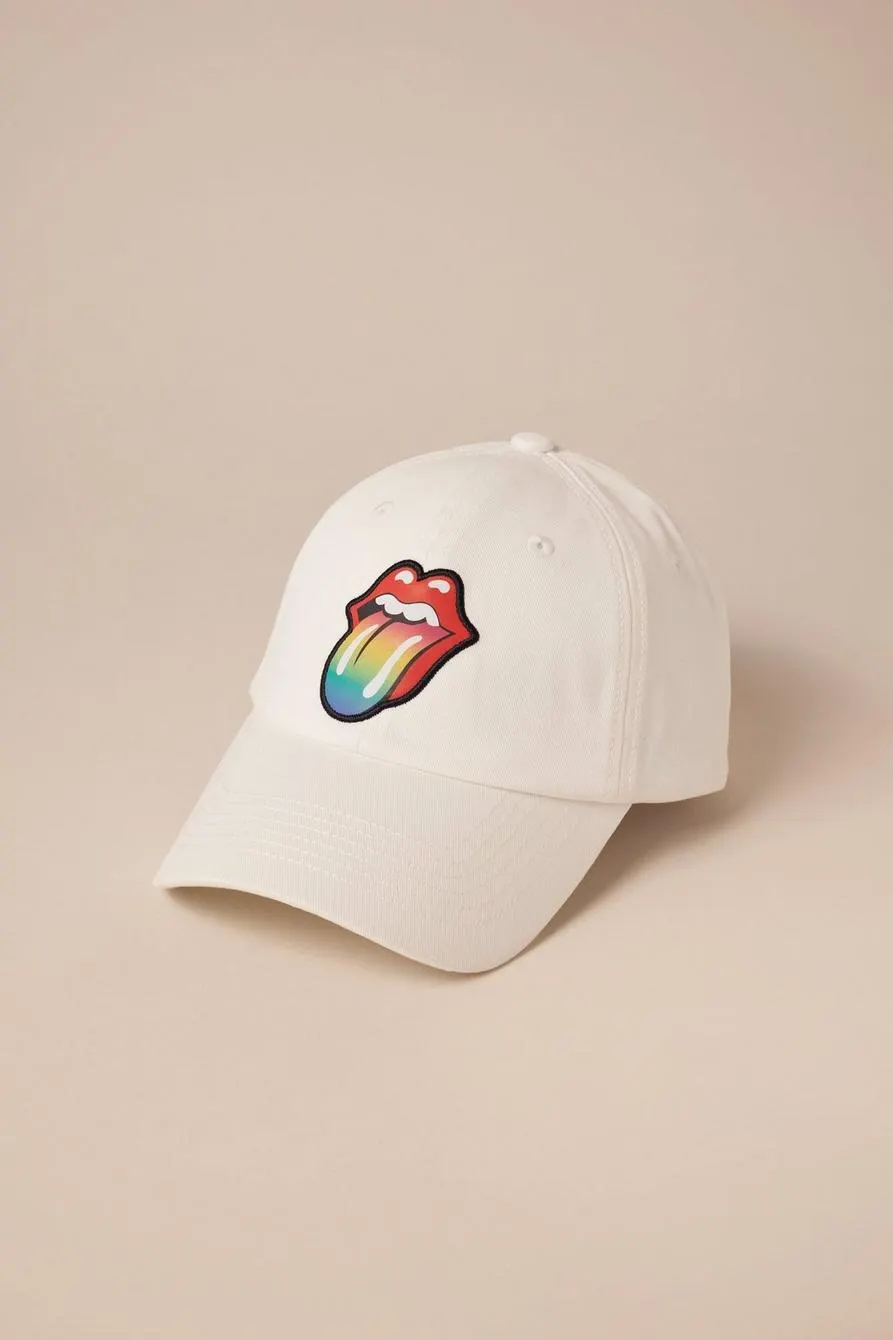 rolling stones pride cotton twill baseball cap