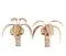 Rattan Coconut Wall Light, 1990s