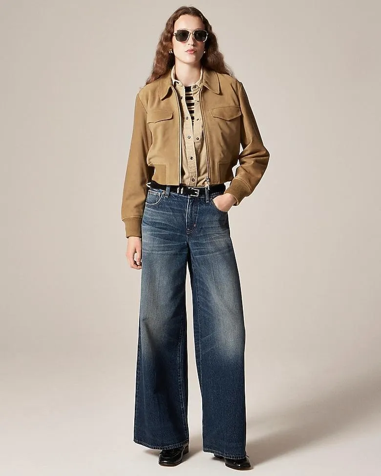 Mid-rise superwide-leg jean