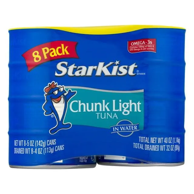 StarKist Chunk Light Tuna in Water, 5 oz, 8 Cans