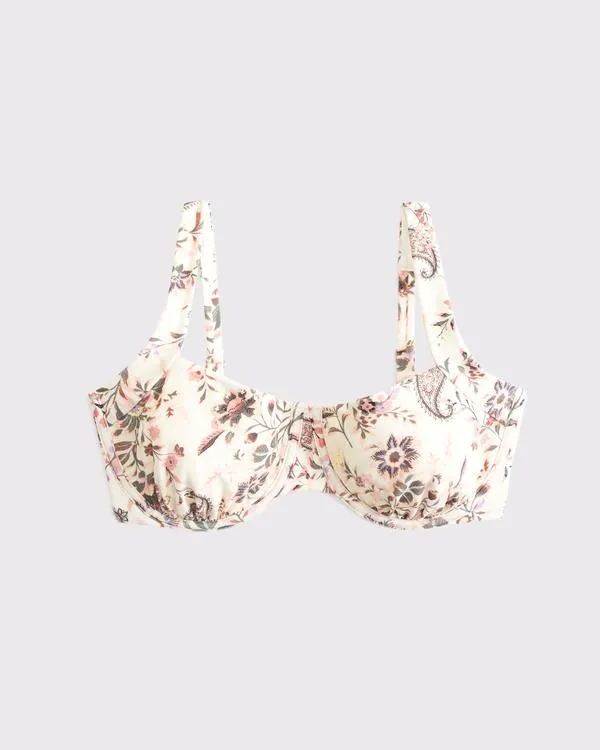 Curve Love Wide Strap Underwire Bikini Top