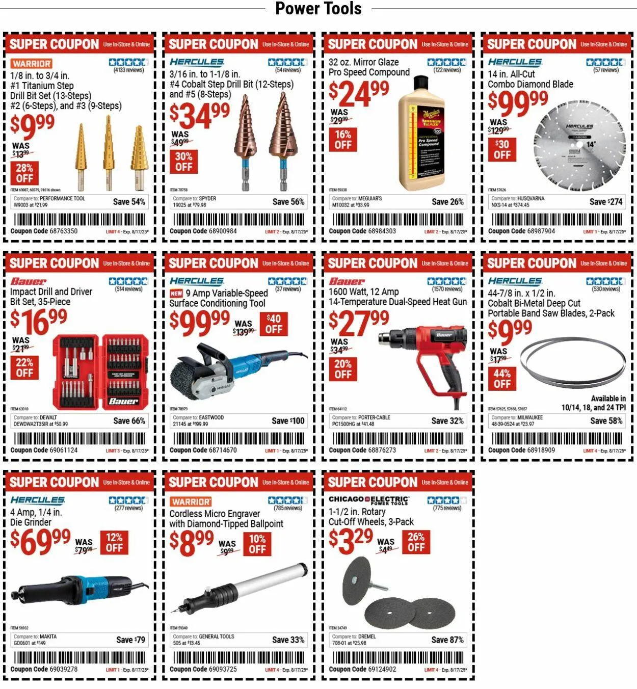 Weekly ad Harbor Freight from August 4 to August 13 2025 - Page 8