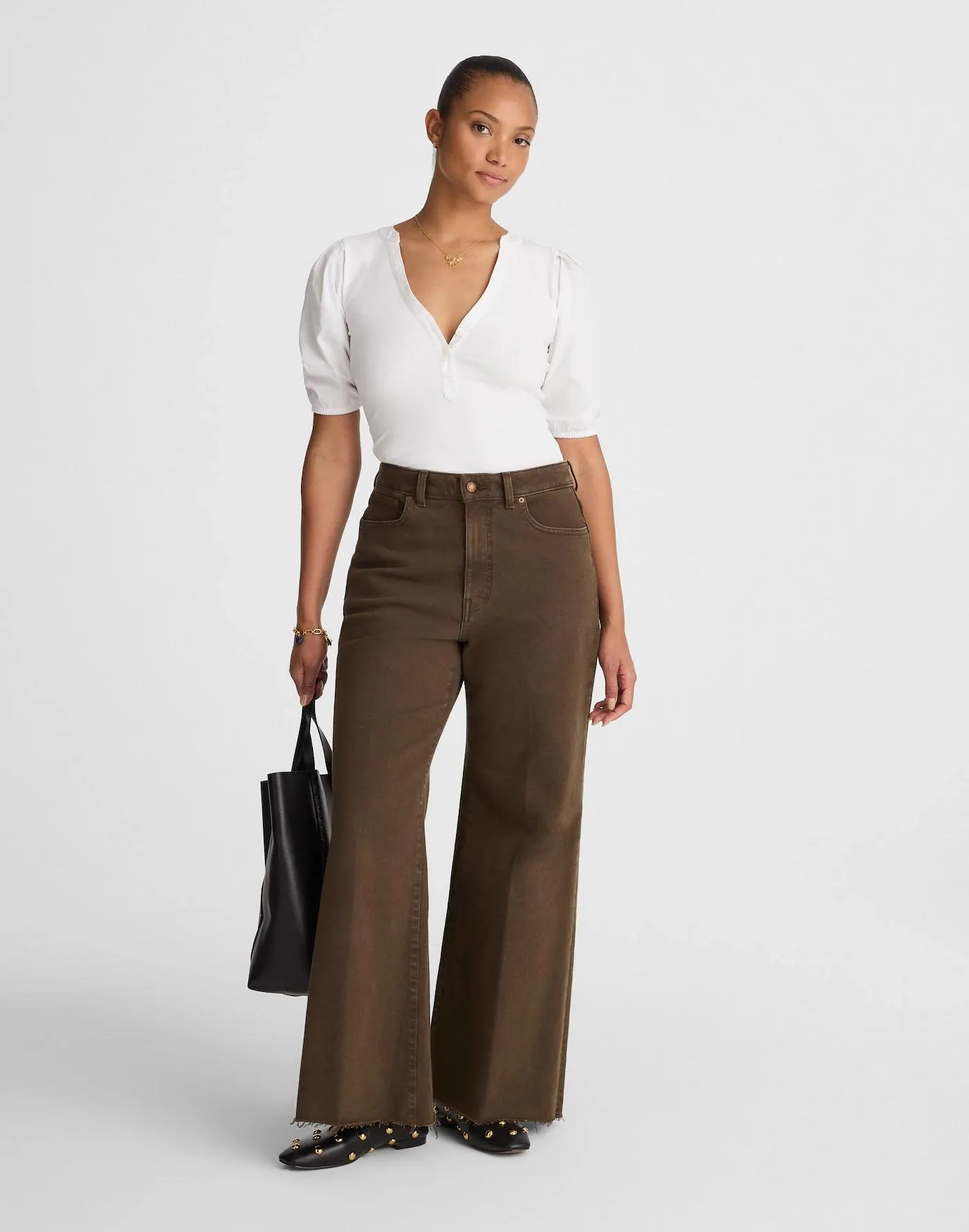 The Curvy Flared Wide-Leg Crop Jean