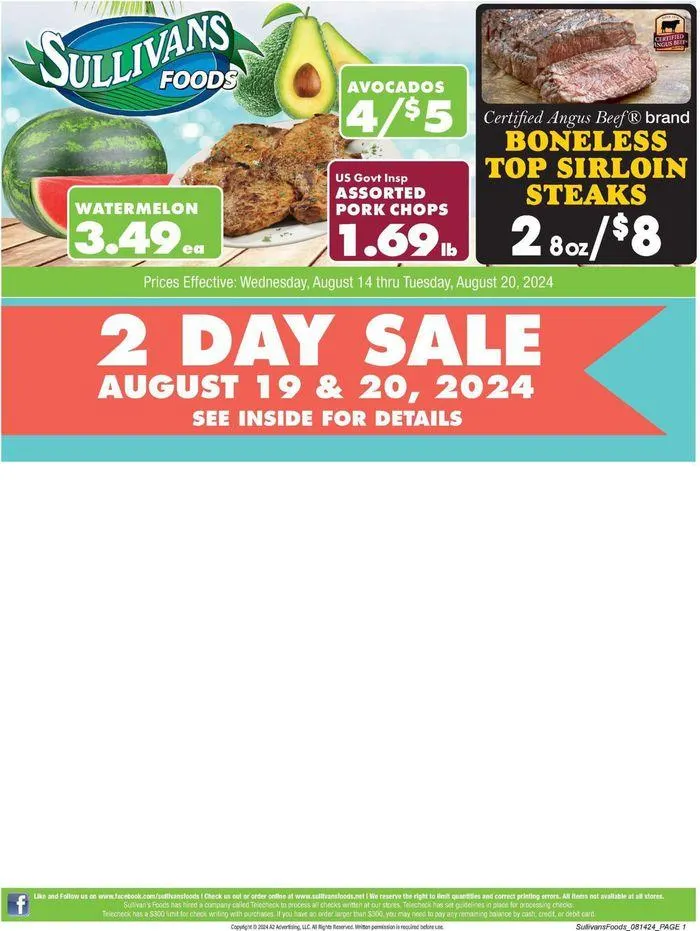 Weekly ad Top deals and discounts from August 14 to August 20 2024 - Page 1