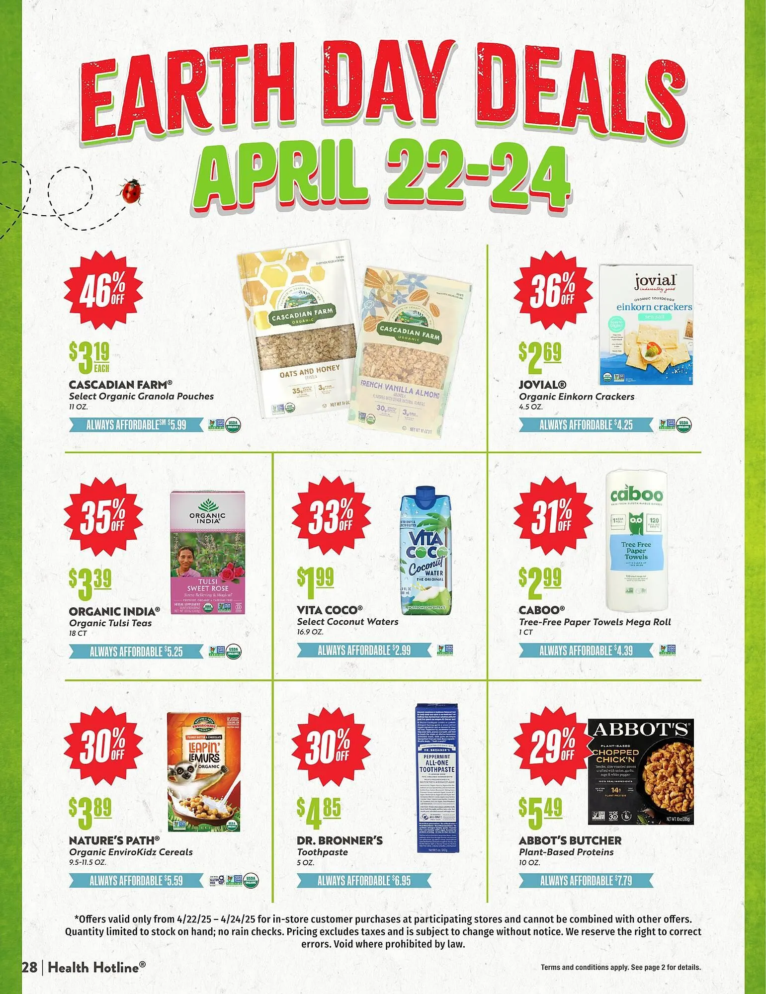 Weekly ad Natural Grocers ad from April 18 to April 26 2025 - Page 28