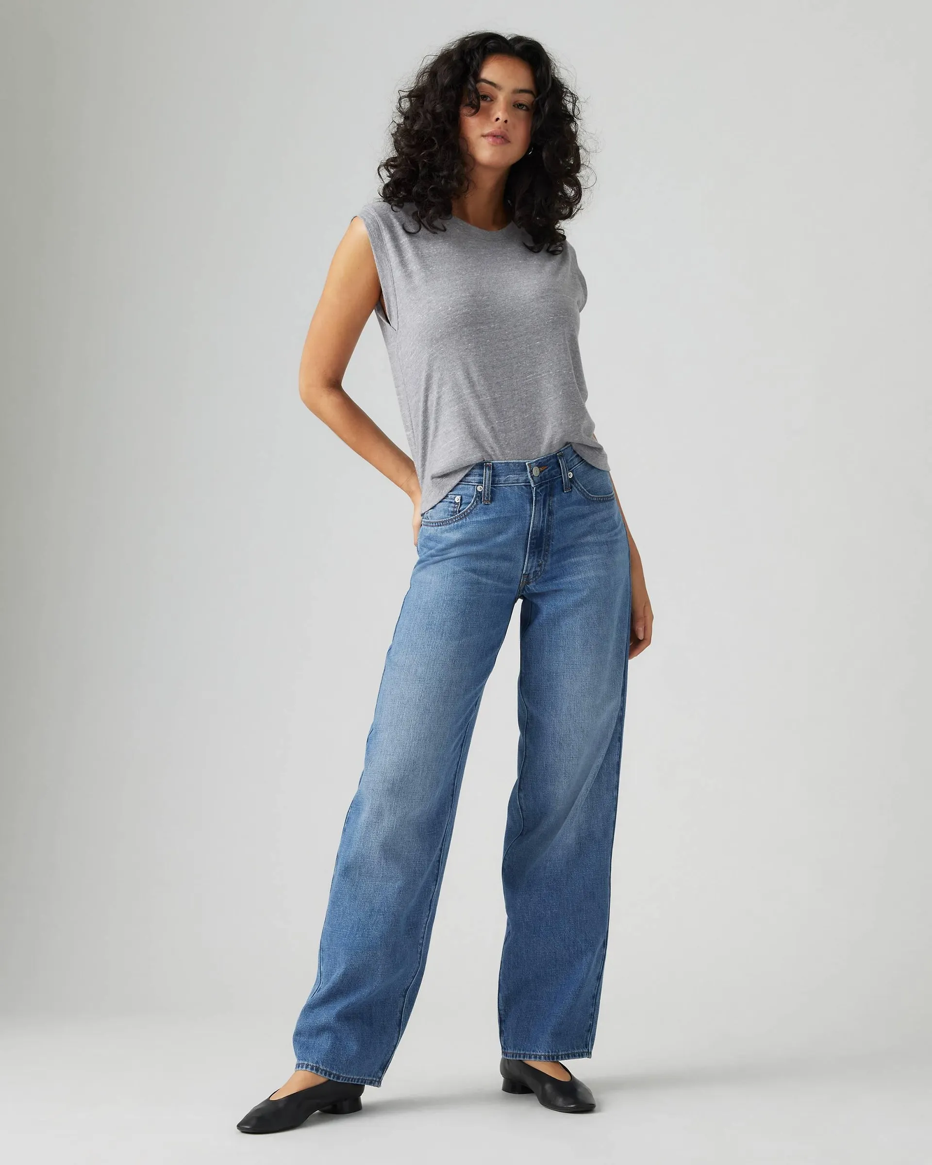 Baggy Dad Linen+ Denim Lightweight Women's Jeans