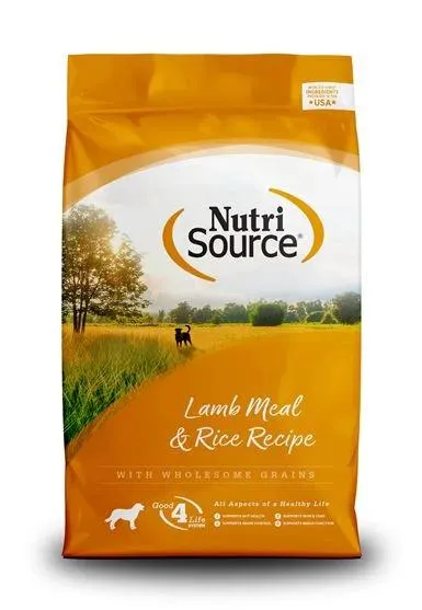 NutriSource Dry Dog Food, Lamb and Rice, 26 Pounds