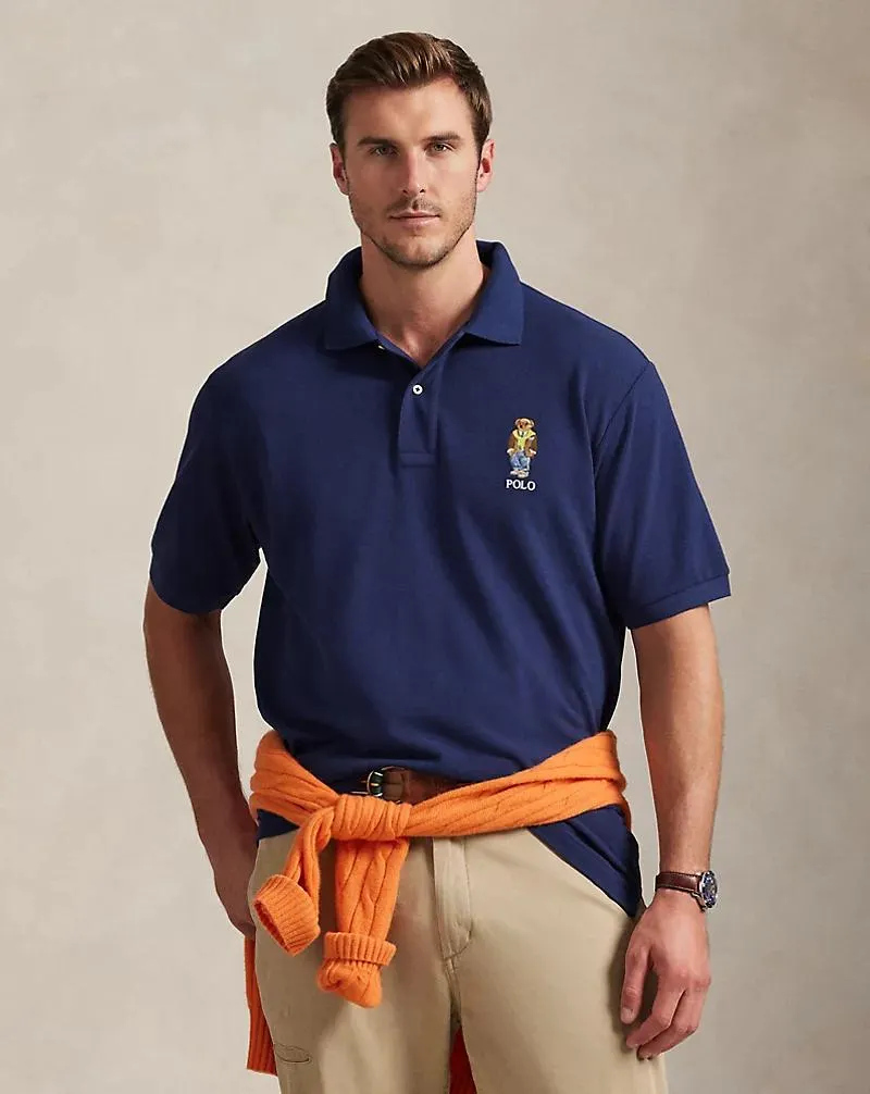 Polo Bear Mesh Polo Shirt