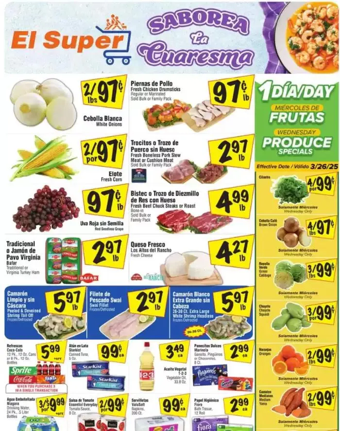 Weekly ad Weekly Ads El Super from March 26 to April 1 2025 - Page 1