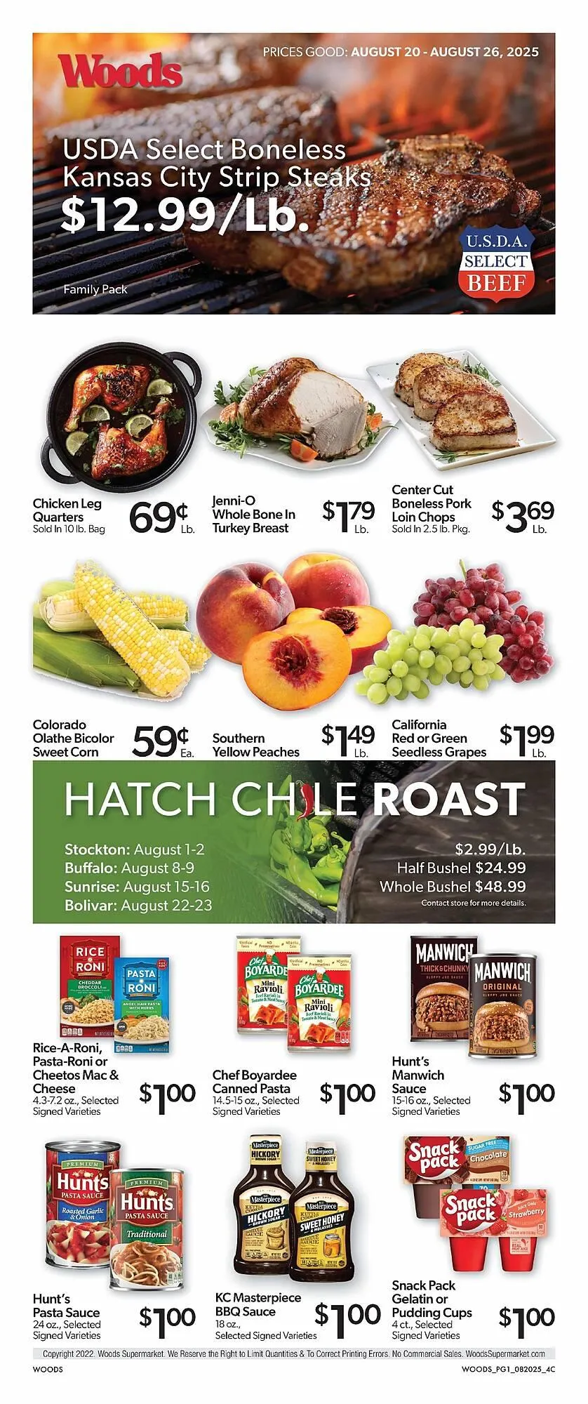 Woods Supermarket Weekly Ad - 1