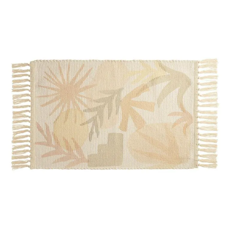 Indio Multicolor Abstract Desert Flatwoven Bath Mat
