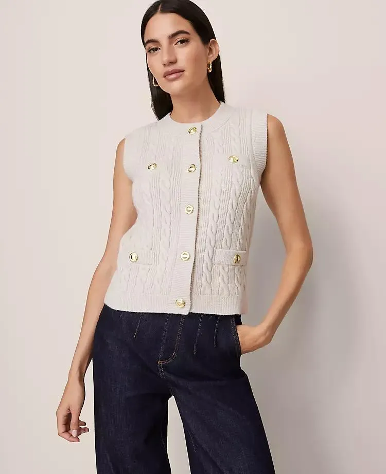 Cable Sweater Vest