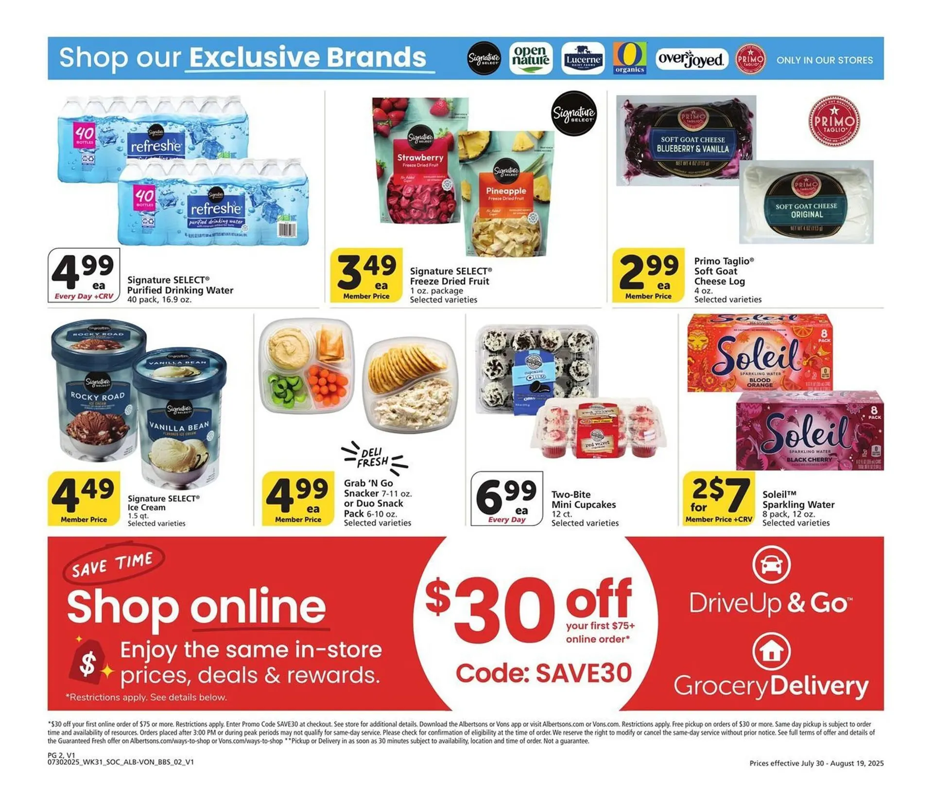 Weekly ad Albertsons Weekly Ad from July 30 to August 19 2025 - Page 2