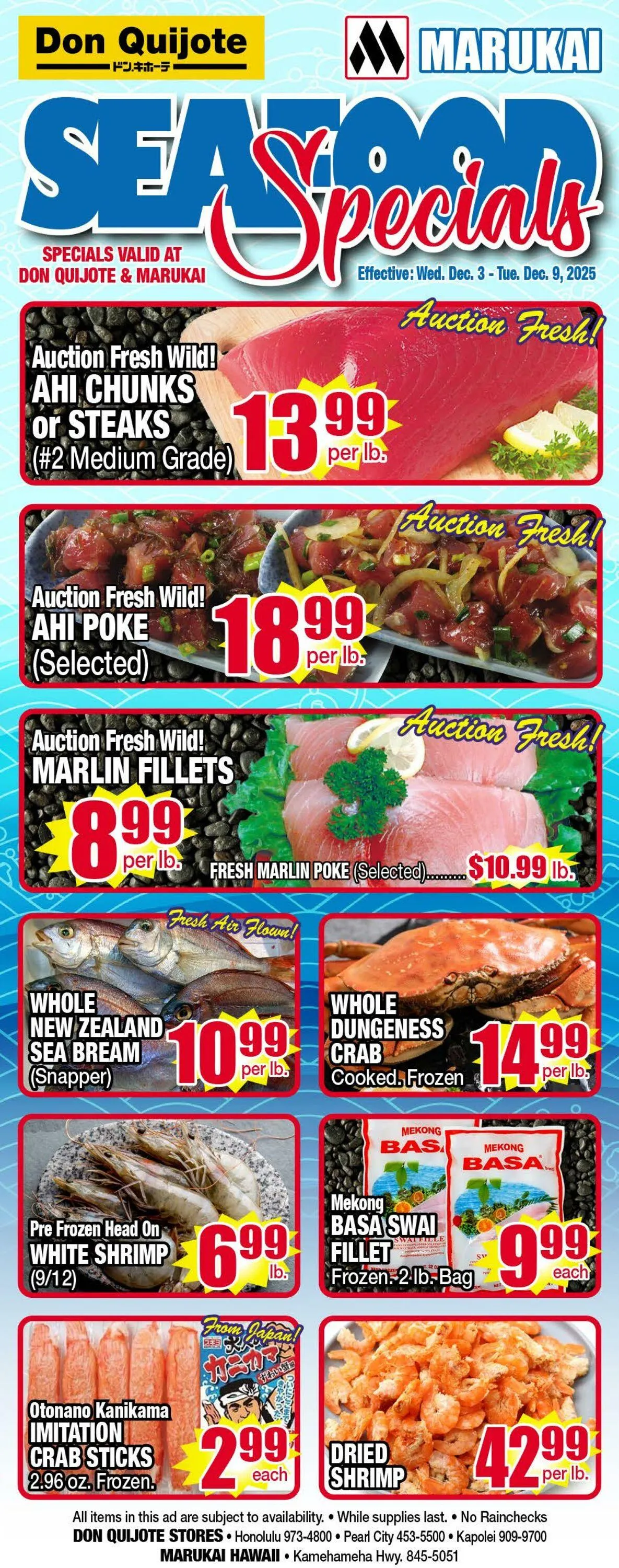 Weekly ad Don Quijote Hawaii from December 3 to December 9 2025 - Page 1