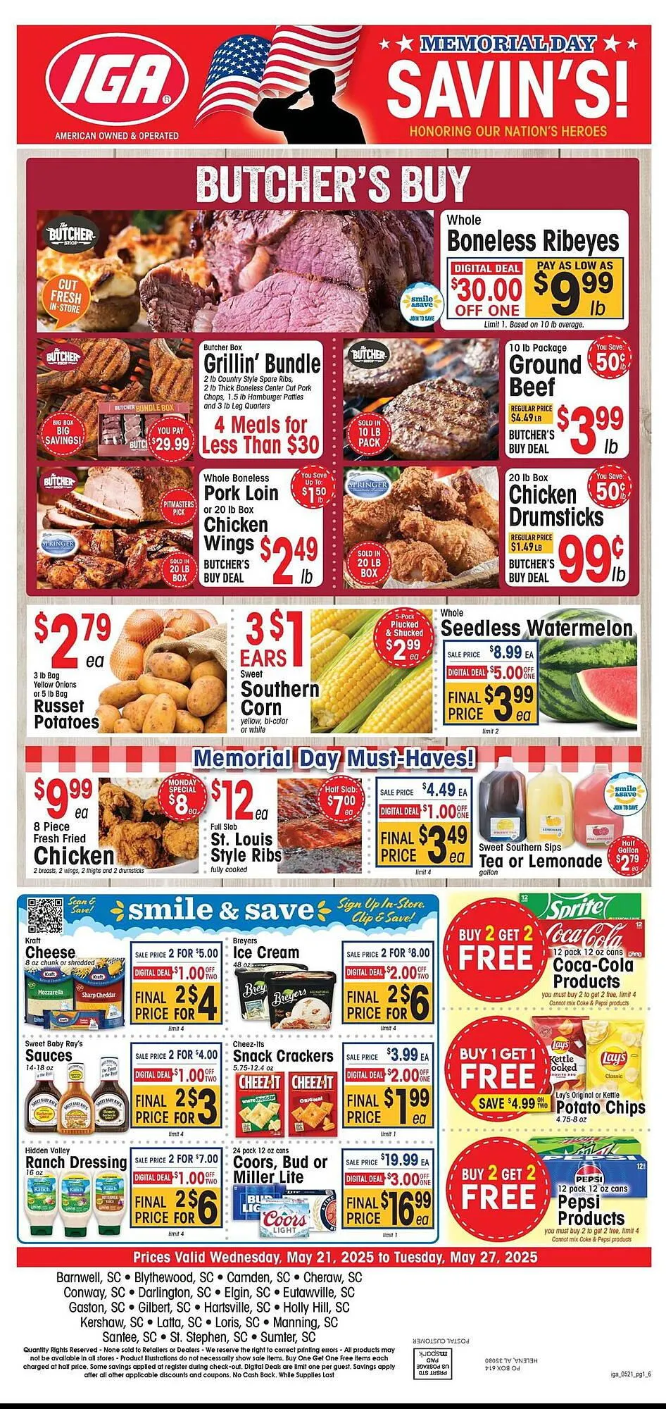 Weekly ad IGA Weekly Ad from May 21 to May 27 2025 - Page 1
