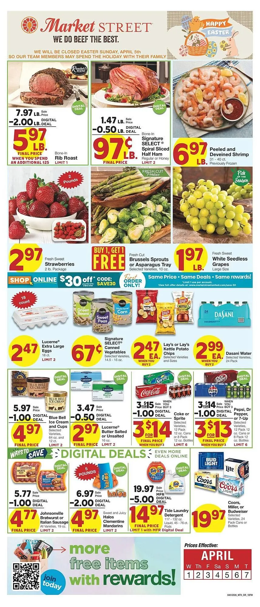 Weekly ad Market Street weekly ad from April 3 to April 7 2026 - Page 1