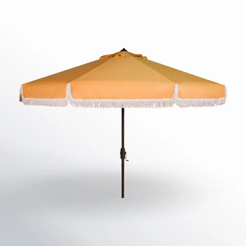 Yellow/White Argentina 100.79'' Outdoor Umbrella