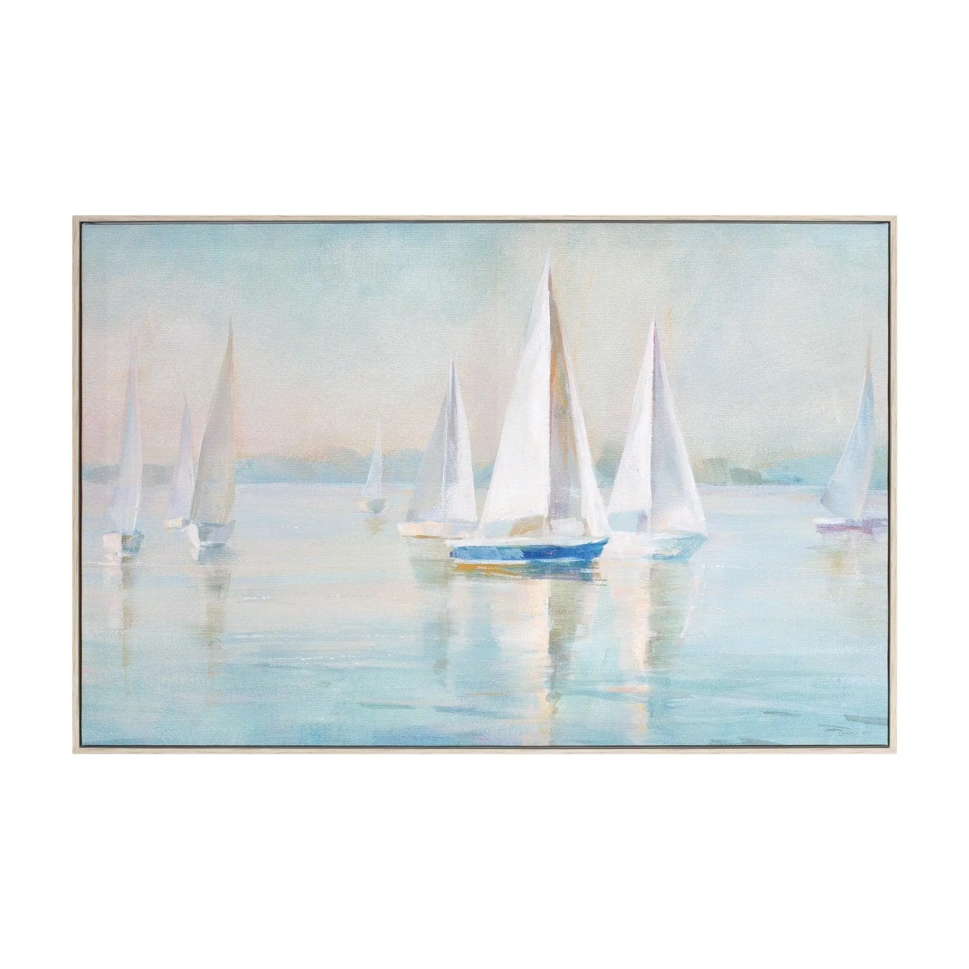 Framed 23.5" Sailboat Print