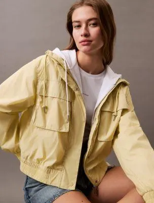 Cropped Hooded Jacket