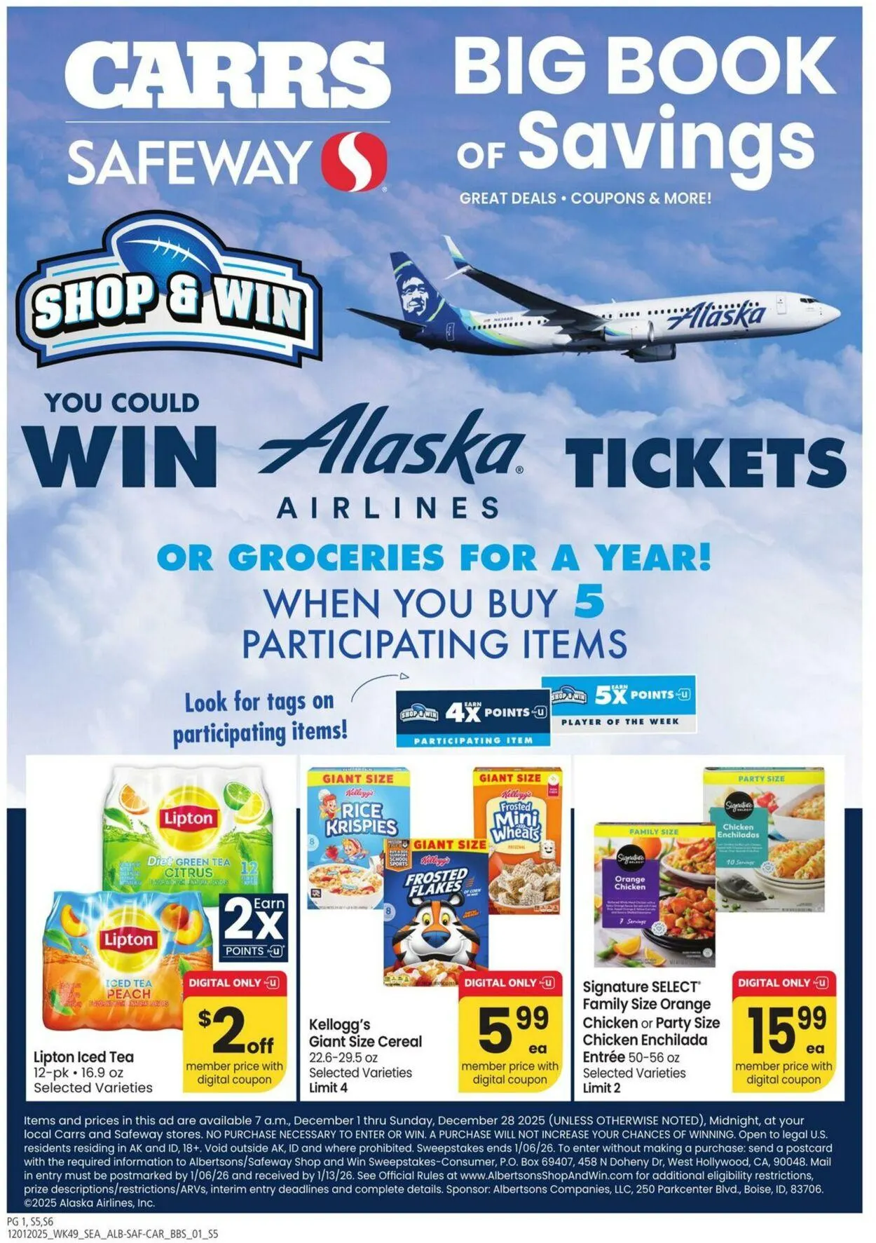Weekly ad Carrs from December 1 to December 28 2025 - Page 1