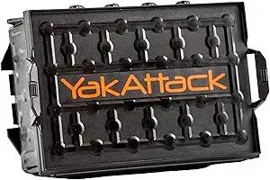 YakAttack TracPak Stackable Storage Box – Black | Kayak Fishing Gear Storage | Fits GearTrac & MightyMount | Kayak Accessories for Fishing Tackle & Tools | Compact 1 lb Weight