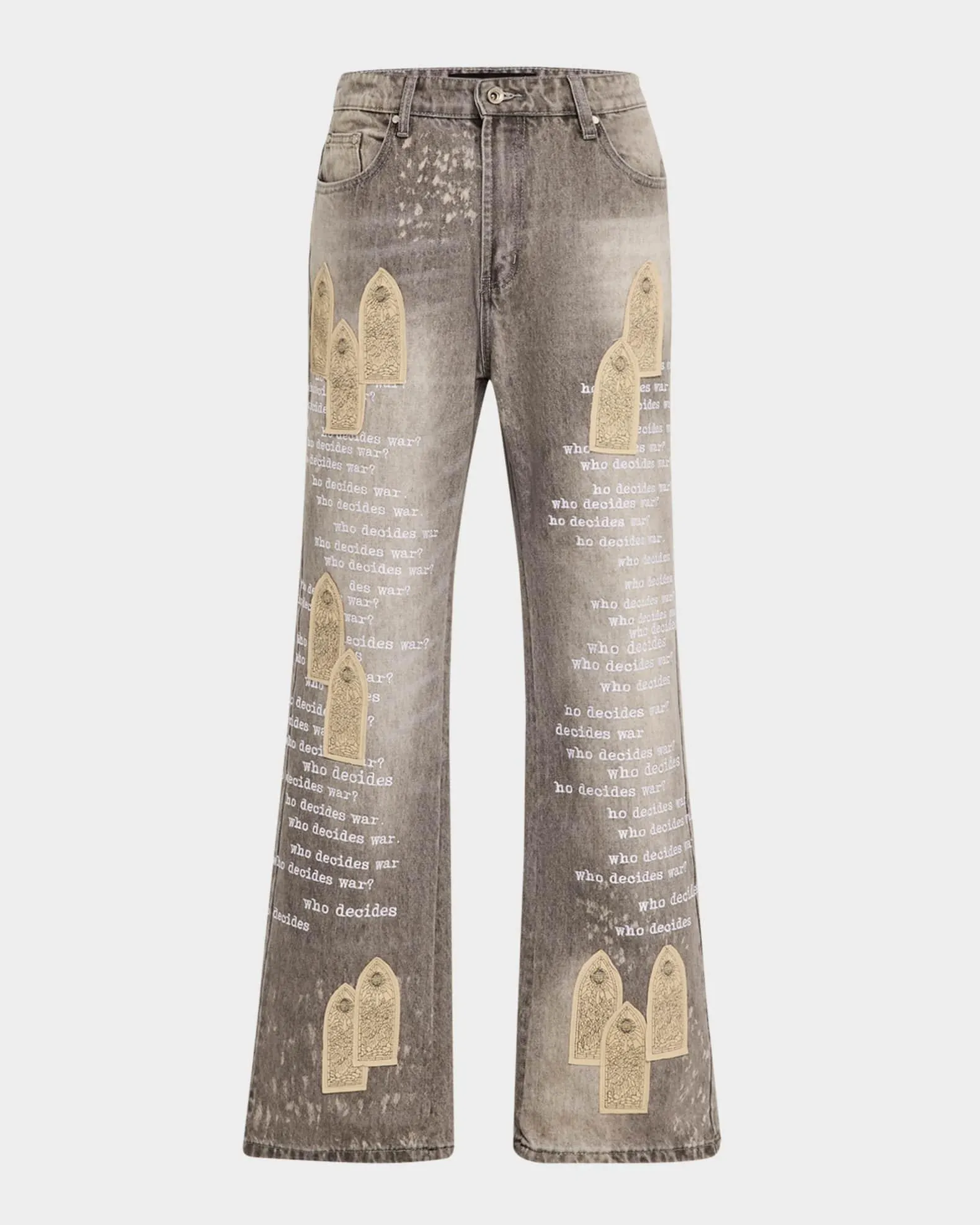 Men's Scripture Embroidered Jeans