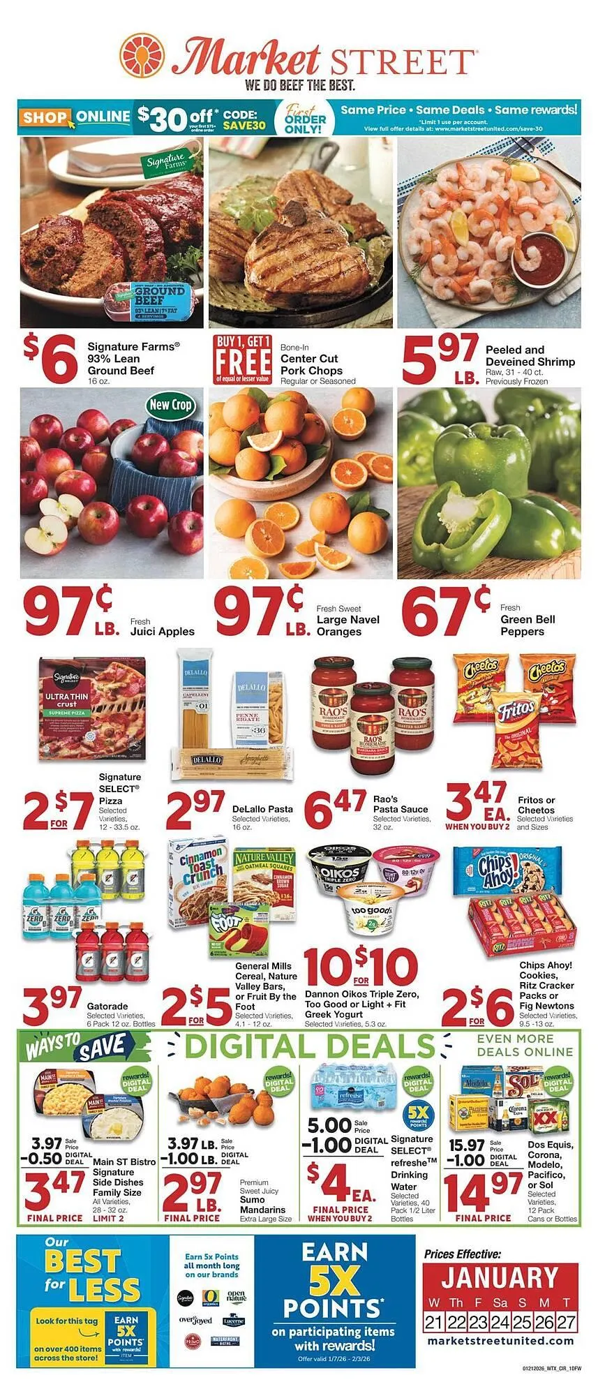 Weekly ad Market Street weekly ad from January 20 to January 27 2026 - Page 1