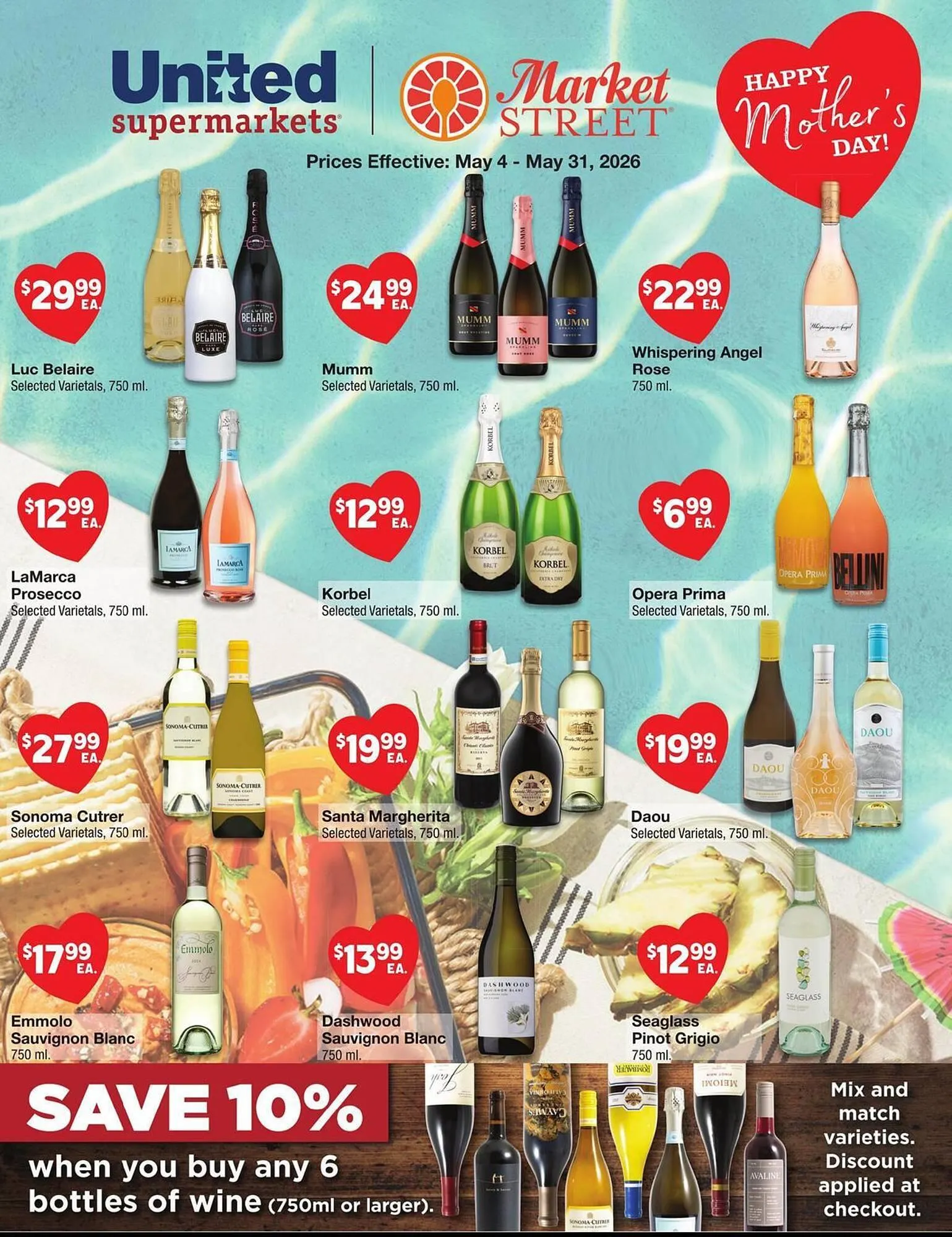 Weekly promotion Market Street weekly ad spanning from May 4 to May 31 2026 - Page 1 for Catalogue 365