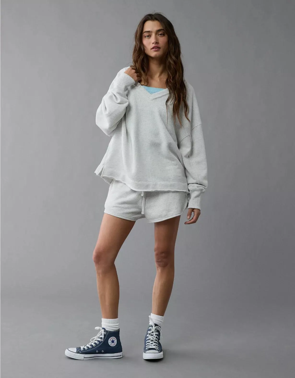AE Saltwash Double V-Neck Sweatshirt