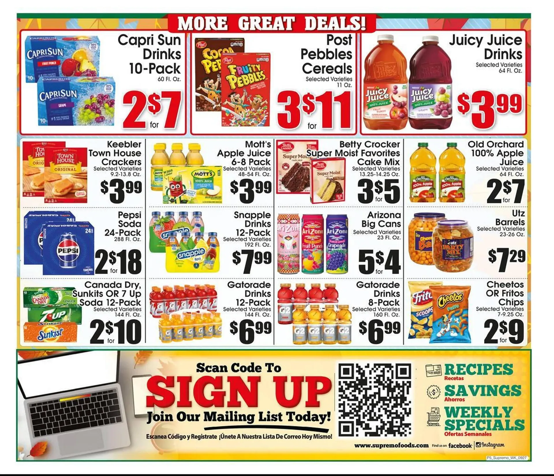 Weekly ad Supremo Foods Inc weekly ad from September 27 to October 31 2025 - Page 5
