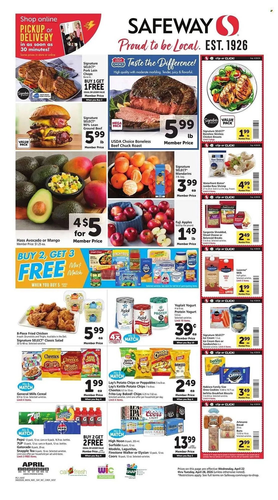 Weekly ad Safeway weekly ad from April 22 to April 28 2026 - Page 1