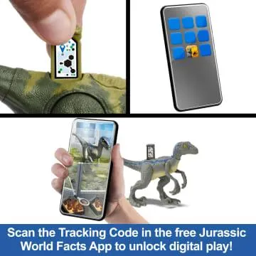 Jurassic World Strike Attack Dinosaur Action Figure Toys With Single Strike Action, Movable Joints