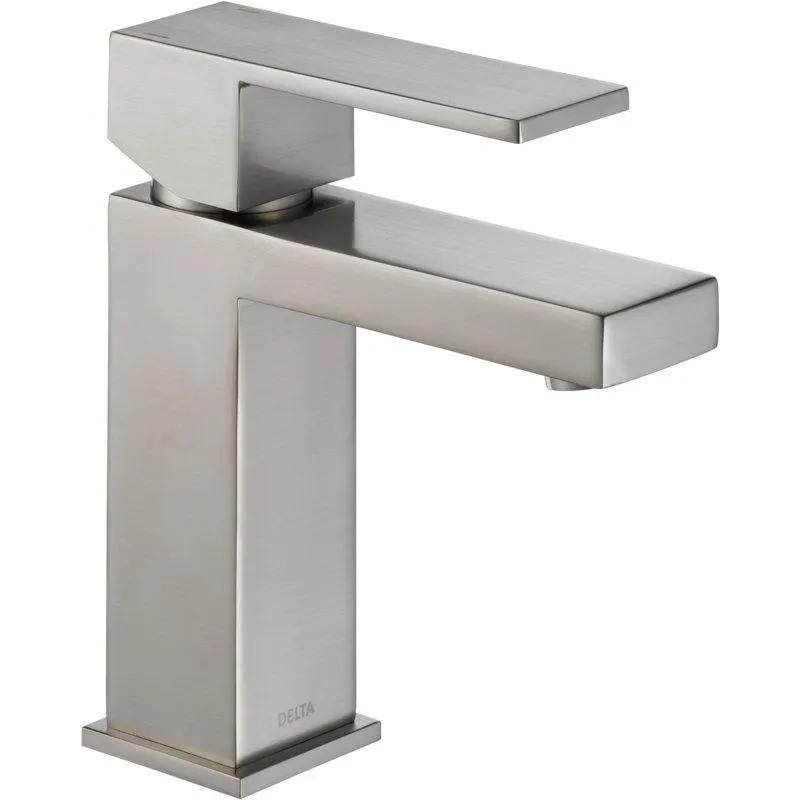 Modern Single Hole Bathroom Faucet with Drain Assembly, Single Handle Bathroom Sink Faucet