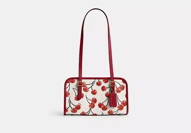 Swing Zip Bag With Cherry Print