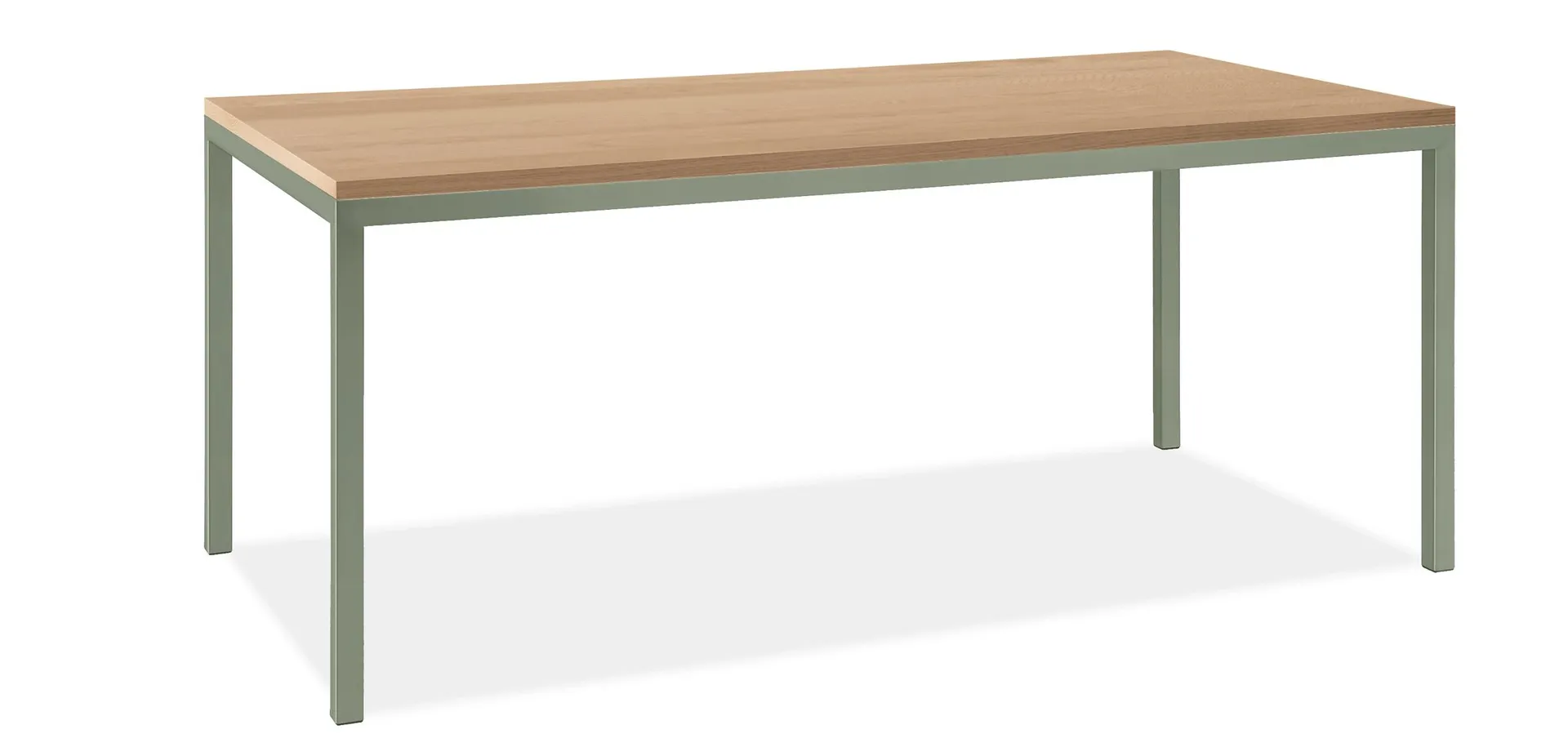 Parsons 88w 25d 31h Table w/ 1.5" Sage Legs & Salt Top