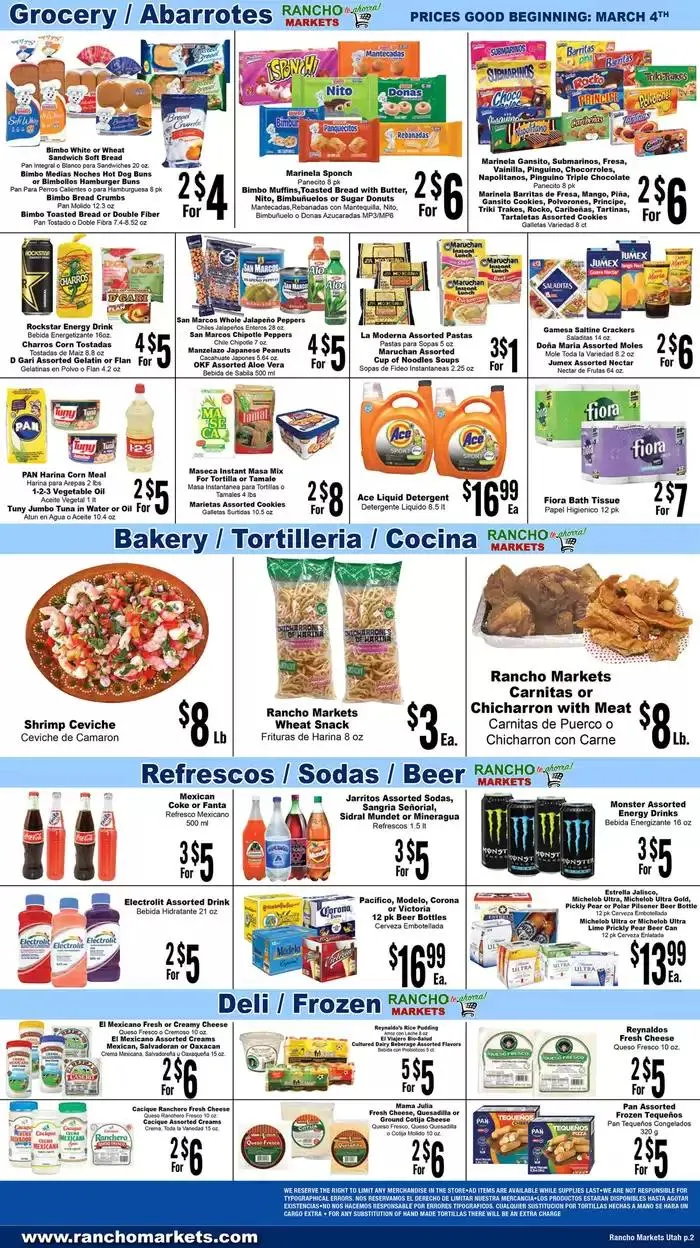 Weekly ad Flyer Rancho Markets from April 8 to April 22 2025 - Page 2