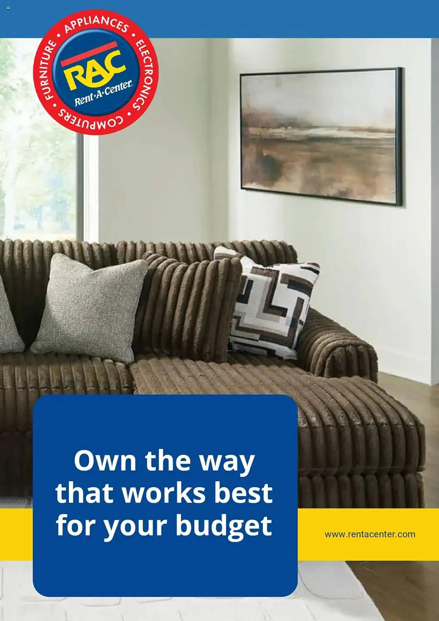 Weekly ad Rent A Center Weekly Ad from July 22 to August 20 2025 - Page 1